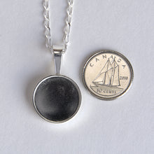 round sterling silver pet keepsake jewelry | 16mm